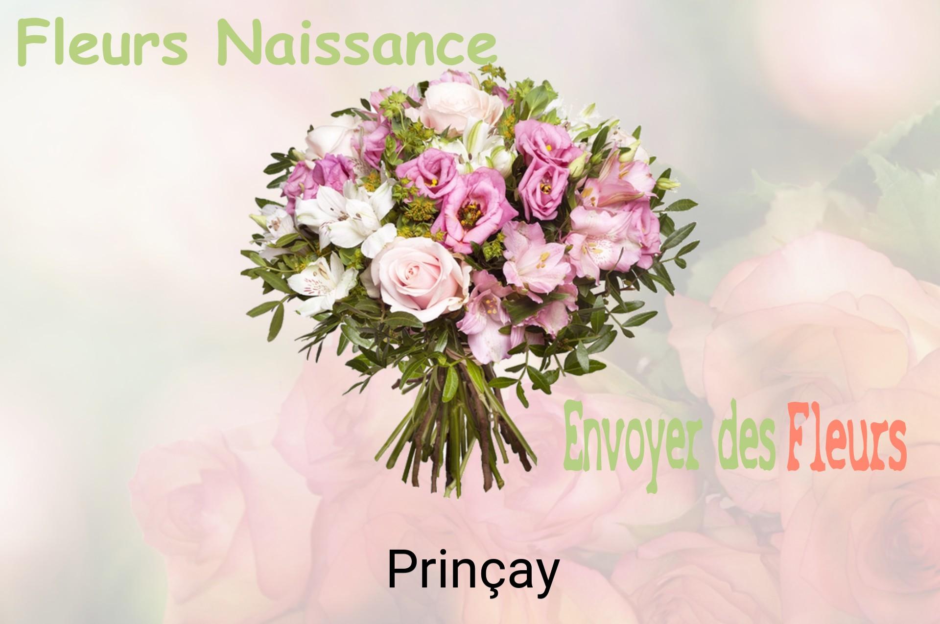 Bouquet de fleurs de naissance livré à Prinçay